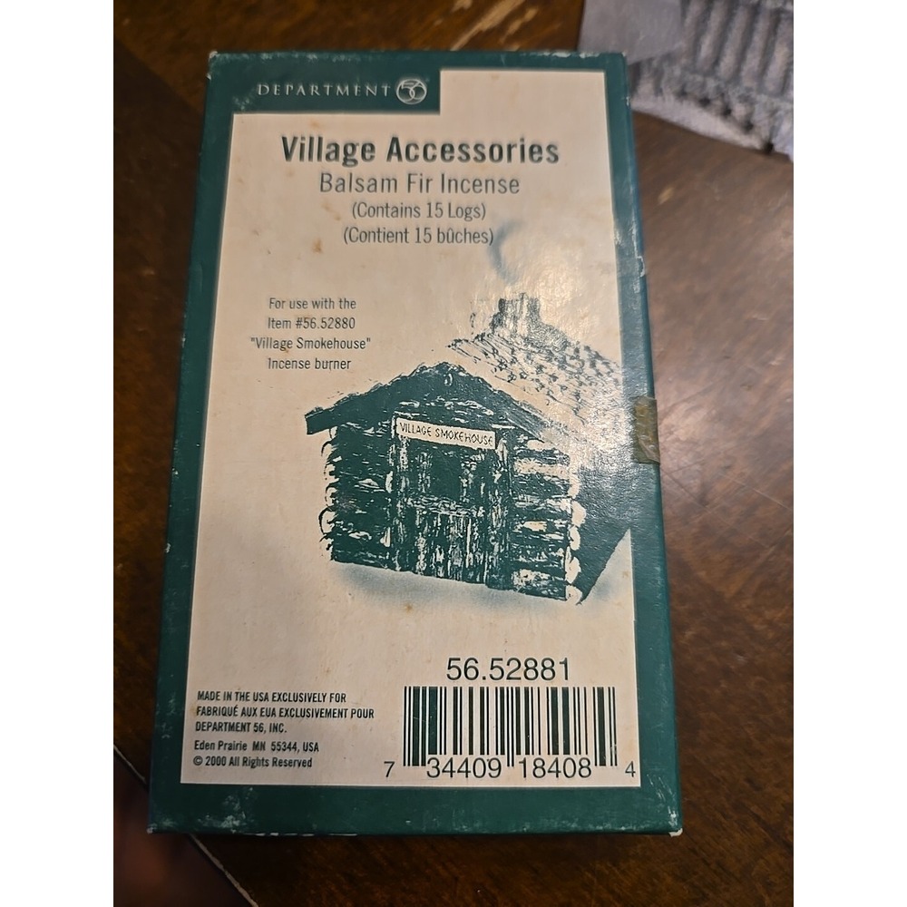 Dept. 56 Glistening Snow 11 ounce New in Box Retired Plus 13 Fire Logs In Packag - Picture 4 of 5